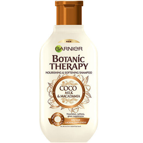 Maitinamasis plaukų šampūnas Garnier Botanic Therapy(Coco Milk & Macadamia Shampoo, 250 ml kaina ir informacija | Šampūnai | pigu.lt