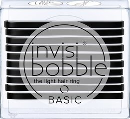 Silikoninės gumytės plaukams Invisibobble Basic True Black 10 vnt kaina ir informacija | Plaukų aksesuarai | pigu.lt