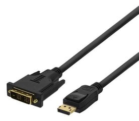 Deltaco DP-2022, DisplayPort, DVI-D, 2m kaina ir informacija | Kabeliai ir laidai | pigu.lt