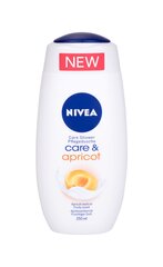 Гель для душа NIVEA CARE&APRICOT 250мл цена и информация | Масла, гели для душа | pigu.lt