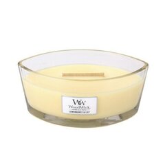 WoodWick ароматическая свеча Lemongrass&Lily, 453 г цена и информация | Подсвечники, свечи | pigu.lt