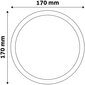 Avide LED Lubinis šviestuvas 12W 4000K, Ø170mm, apvalus цена и информация | Įmontuojami šviestuvai, LED panelės | pigu.lt