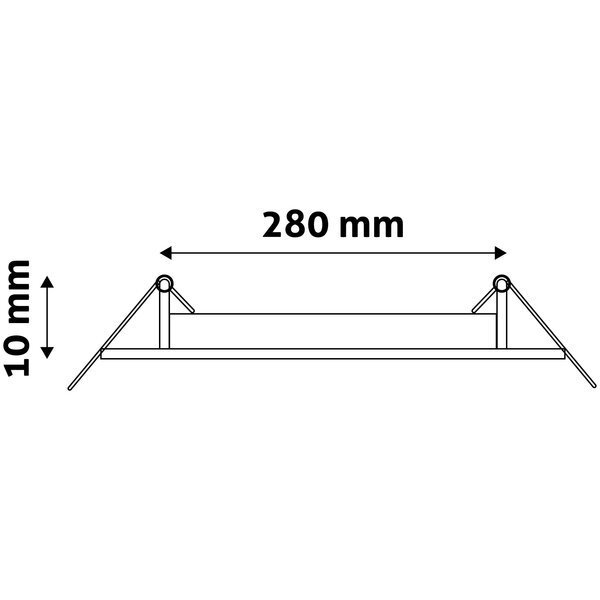 Avide LED Lubinis šviestuvas 24W 4000K , Ø296mm, apvalus kaina ir informacija | Įmontuojami šviestuvai, LED panelės | pigu.lt