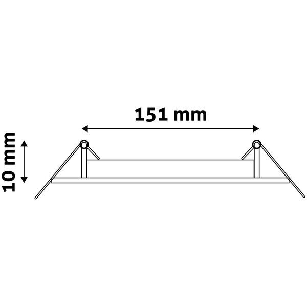 Avide LED Lubinis šviestuvas 12W 4000K, 166 x166mm, kvadratinis цена и информация | Įmontuojami šviestuvai, LED panelės | pigu.lt