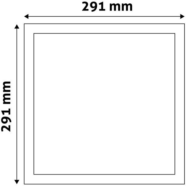 Avide LED Lubinis šviestuvas 24W 4000K, 291 x 291mm, kvadratinis kaina ir informacija | Įmontuojami šviestuvai, LED panelės | pigu.lt