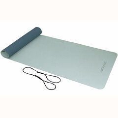 Коврик для йоги Tunturi, TPE 183x61x0,4 см, светло-синий цена и информация | Коврики для йоги, фитнеса | pigu.lt