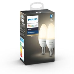 Philips HueW Candle 5.5W B39 E14 2700K,  цена и информация | Электрические лампы | pigu.lt