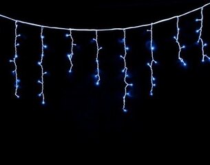 LED Гирлянда Сосульки, 500LED, синяя цена и информация | Гирлянды | pigu.lt