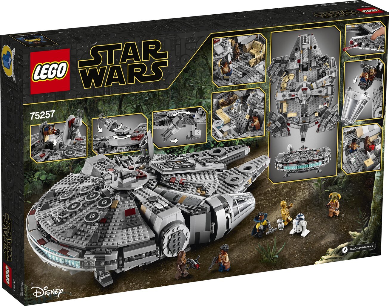 75257 LEGO® Star Wars Millennium Falcon kaina ir informacija | Konstruktoriai ir kaladėlės | pigu.lt