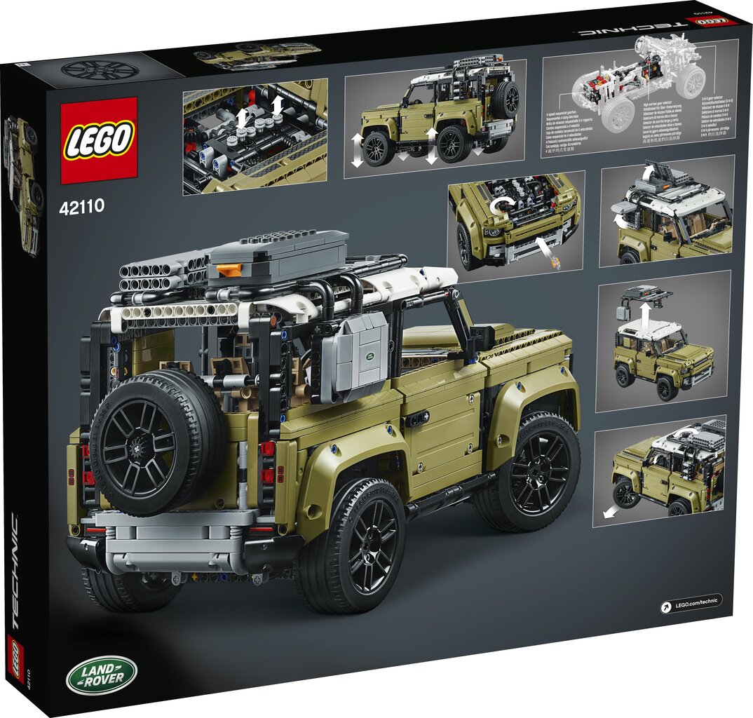 42110 LEGO® Technic Land Rover Defender цена и информация | Konstruktoriai ir kaladėlės | pigu.lt