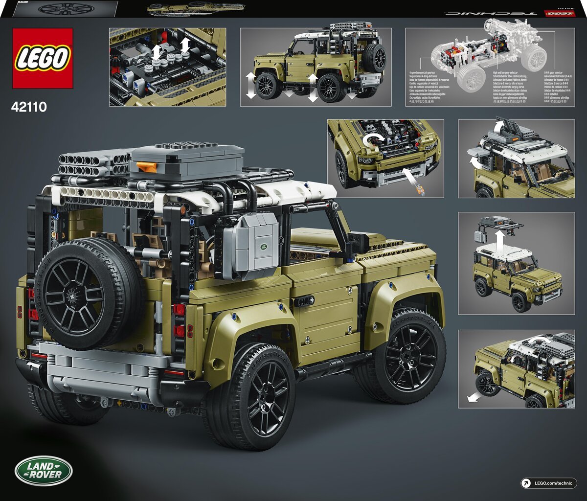 42110 LEGO® Technic Land Rover Defender цена и информация | Konstruktoriai ir kaladėlės | pigu.lt
