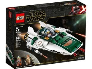 75248 LEGO® Star Wars™ Episode IX Повстанец A-Wing Starfighter™ цена и информация | Конструкторы и кубики | pigu.lt