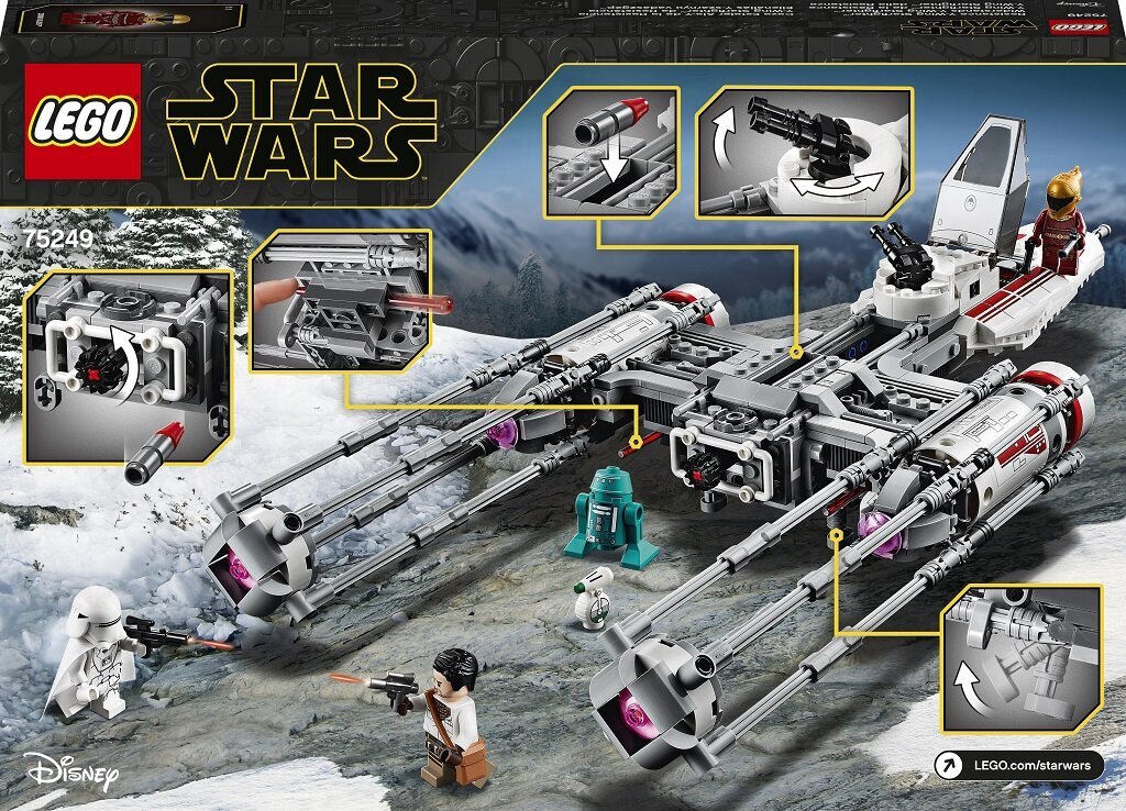 75249 LEGO® Star Wars Sukilėlių Y-Wing Starfighter kaina ir informacija | Konstruktoriai ir kaladėlės | pigu.lt