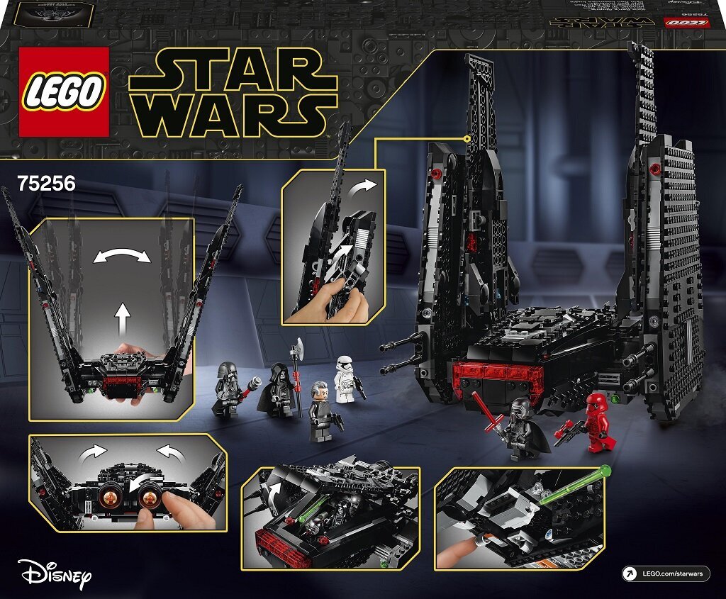 75256 LEGO® Star Wars Kylo Ren skraidyklė kaina ir informacija | Konstruktoriai ir kaladėlės | pigu.lt