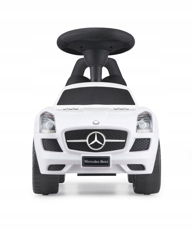 Paspiriamas vaikiškas automobilis Mercedes-Benz 332, baltas kaina ir informacija | Žaislai kūdikiams | pigu.lt
