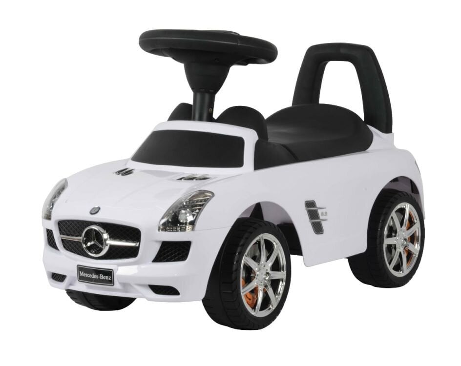 Paspiriamas vaikiškas automobilis Mercedes-Benz 332, baltas kaina ir informacija | Žaislai kūdikiams | pigu.lt