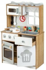 Деревянная кухонька с аксессуарами Ecotoys цена и информация | Игрушки для девочек | pigu.lt