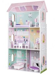 Деревянный кукольный домик Ecotoys 4121 цена и информация | Игрушки для девочек | pigu.lt