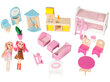 Medinis lėlių namelis EcoToys, Avietės Rezidencija kaina ir informacija | Žaislai mergaitėms | pigu.lt