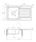Deante granitinė virtuvinė plautuvė Deante Zorba ZQZ 2113, Graphite kaina ir informacija | Virtuvinės plautuvės | pigu.lt