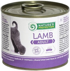Nature's Protection Dog Adult Lamb консервы для собак с мясом ягненка, 200г цена и информация | Консервы для собак | pigu.lt