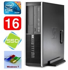 HP 8100 Elite SFF i5-650 16GB 120SSD DVD WIN7Pro kaina ir informacija | Stacionarūs kompiuteriai | pigu.lt