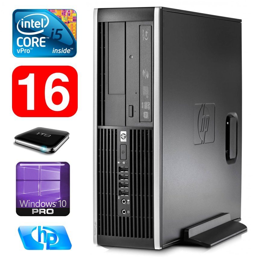 HP 8100 Elite SFF i5-650 16GB 1TB DVD WIN10Pro цена и информация | Stacionarūs kompiuteriai | pigu.lt