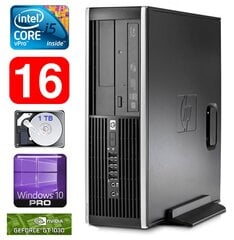HP 8100 Elite SFF i5-650 16GB 1TB GT1030 2GB DVD WIN10Pro цена и информация | Стационарные компьютеры | pigu.lt