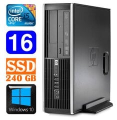 HP 8100 Elite SFF i5-650 16GB 240SSD DVD WIN10 цена и информация | Стационарные компьютеры | pigu.lt