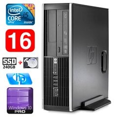 HP 8100 Elite SFF i5-650 16GB 240SSD+1TB DVD WIN10Pro kaina ir informacija | Stacionarūs kompiuteriai | pigu.lt
