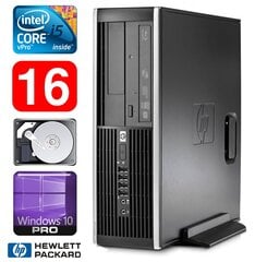HP 8100 Elite SFF i5-650 16GB 250GB DVD WIN10Pro цена и информация | Stacionarūs kompiuteriai | pigu.lt
