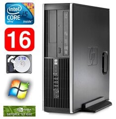HP 8100 Elite SFF i5-650 16GB 2TB GT1030 2GB DVD WIN7Pro цена и информация | Stacionarūs kompiuteriai | pigu.lt