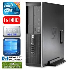 HP 8100 Elite SFF i5-650 16GB 960SSD GT1030 2GB DVD WIN10 цена и информация | Стационарные компьютеры | pigu.lt