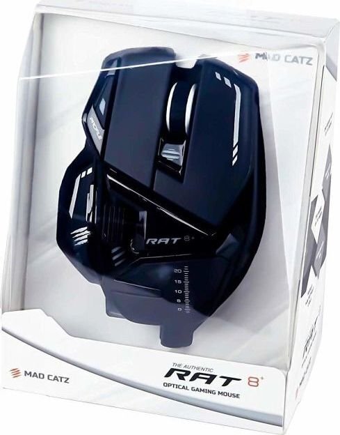 MadCatz RAT 8+, juoda kaina ir informacija | Pelės | pigu.lt