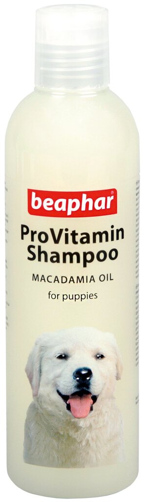 Šampūnas šuniukams su makadamijų aliejumi Beaphar, 250 ml цена и информация | Kosmetinės priemonės gyvūnams | pigu.lt