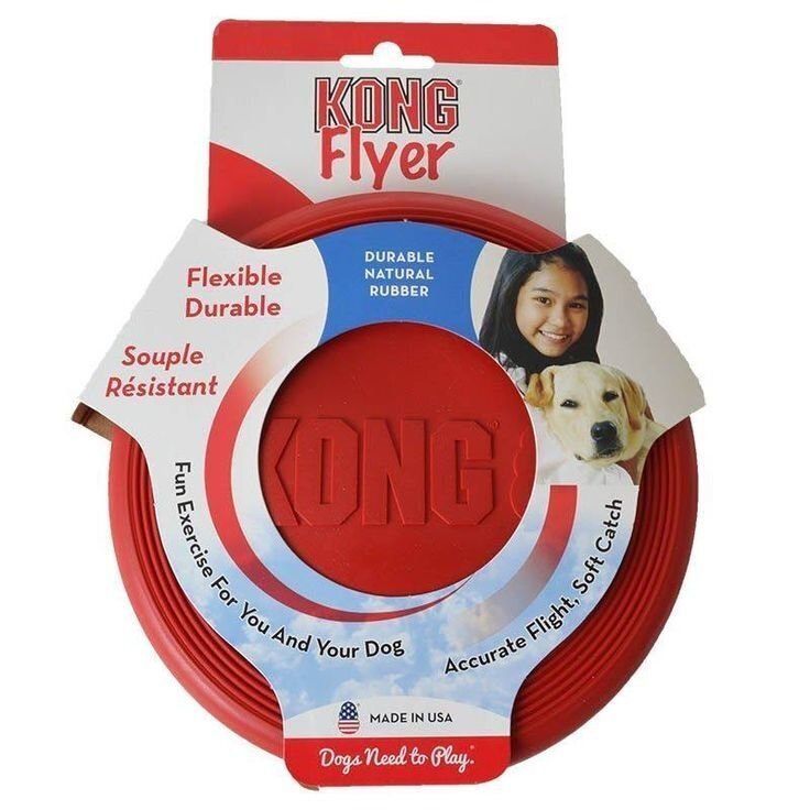 Kong žaislas šunims Flyer, skraidanti lėkštė kaina ir informacija | Žaislai šunims | pigu.lt