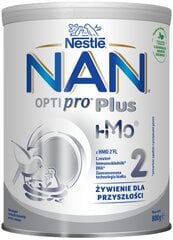 Tolesnio maitinimo pieno mišinys nuo 6 mėn Nestle NAN OPTIPRO Plus 2 HM TIN 800 g kaina ir informacija | Tolesnio maitinimo mišiniai | pigu.lt