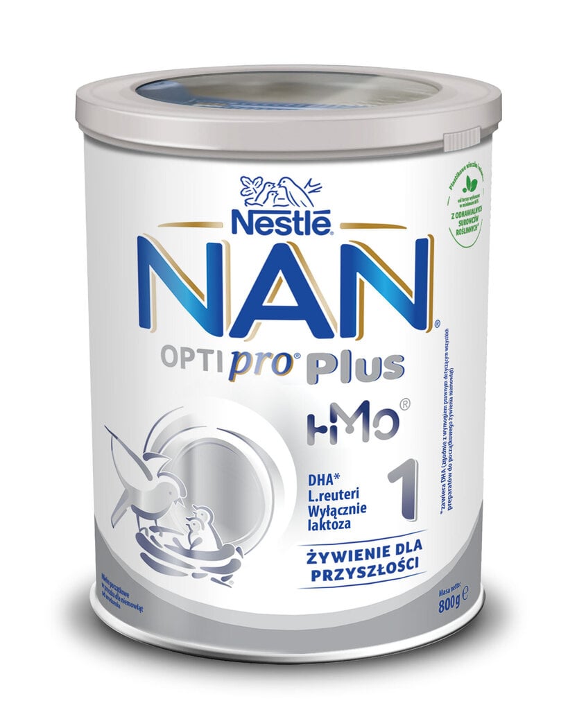 Pradinio maitinimo pieno mišinys kūdikiams nuo gimimo Nestle NAN OPTIPRO Plus 1 TIN 800 g цена и информация | Pradinio maitinimo ir specialios paskirties mišiniai | pigu.lt