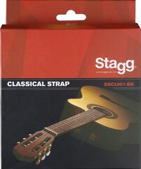 Diržas klasikinei gitarai Stagg SNCL001-BK kaina ir informacija | Priedai muzikos instrumentams | pigu.lt