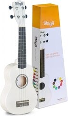 Soprano ukulelė + dėklas Stagg US-WHITE kaina ir informacija | Gitaros | pigu.lt