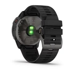 Smart watch Garmin Fenix 6X,Sapphire,Carbon Gray DLC w/Black Bnd цена и информация | Смарт-часы (smartwatch) | pigu.lt