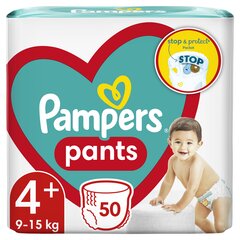 Подгузники - трусики Pampers Pants JP S4+, 9-15 кг, 50 шт. цена и информация | Подгузники | pigu.lt