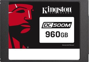 Твердотельный накопитель Kingston DC500, 2.5", 960 GB, Serial ATA III, TLC цена и информация | Внутренние жёсткие диски (HDD, SSD, Hybrid) | pigu.lt