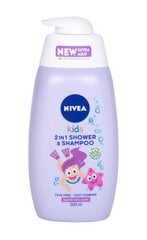 Nivea Kids 2in1 Shower & Shampoo гель для душа для детей 500 мл цена и информация | Косметика для мам и детей | pigu.lt