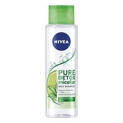 Šampūnas Nivea Pure Detox Micellar Shampoo, 400 ml цена и информация | Шампуни | pigu.lt