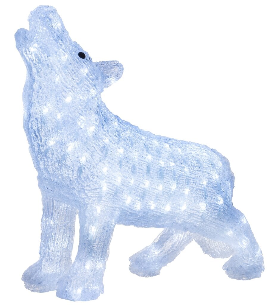Finnlumor šviečianti dekoracija - akrilo vilkas, 120 LED kaina ir informacija | Kalėdinės dekoracijos | pigu.lt