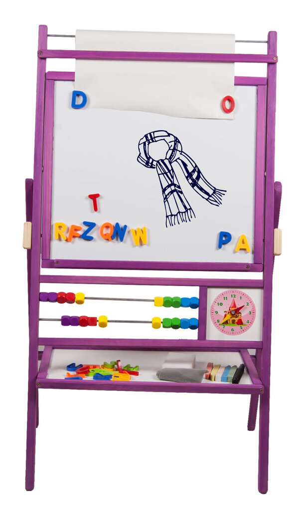 Dvipusė magnetinė piešimo lenta su popieriaus ritiniu 3toysm, TPF, dėž. kaina ir informacija | Lavinamieji žaislai | pigu.lt