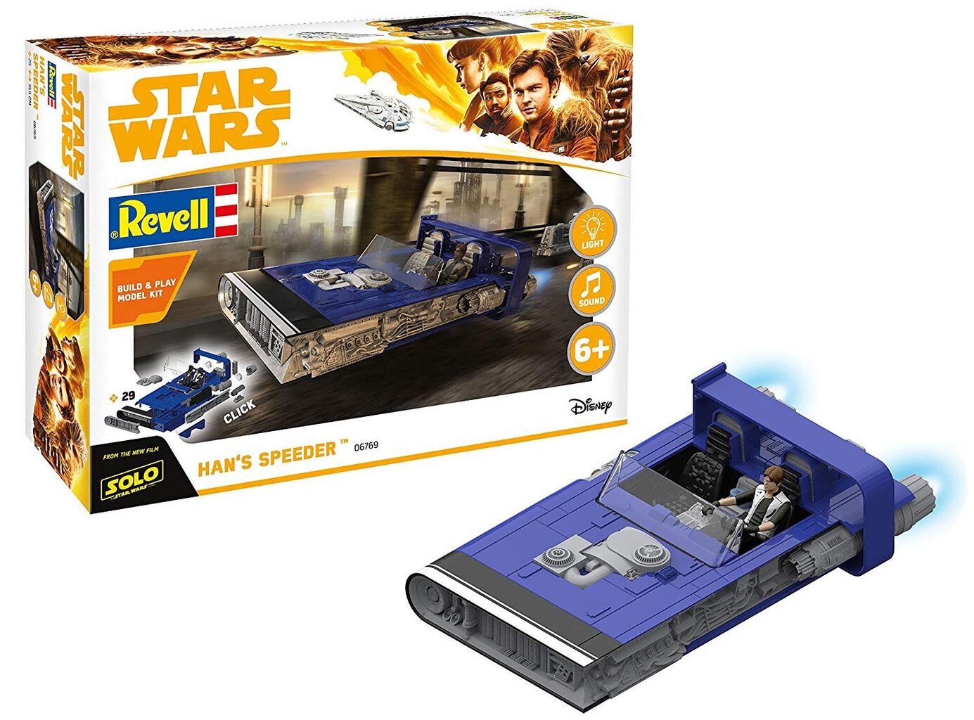 Revell Star Wars Han's Speeder цена и информация | Žaidėjų atributika | pigu.lt