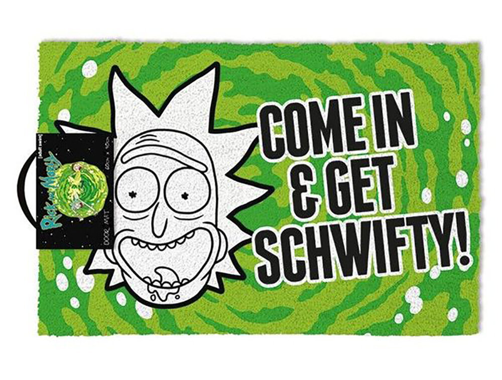 Door Mat Rick and Morty Come in and Get Schifty, 40x60cm kaina ir informacija | Žaidėjų atributika | pigu.lt