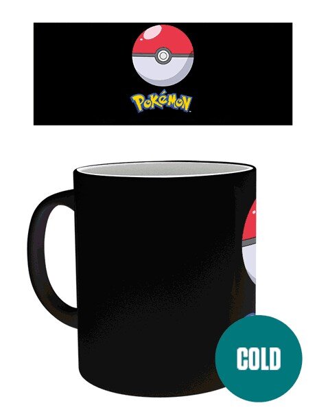 Pokemon - Catch Em All Heat Activated Mug, 300ml kaina ir informacija | Žaidėjų atributika | pigu.lt